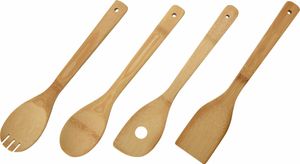 Keukengereedschap bamboe 4 delig