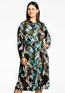 Yoek Blouse midi AMY | Zwart | Maat 42/44
