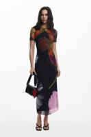 Tule bloemenjurk - BLACK - XS