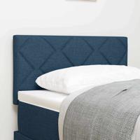 Hoofdbord met LED -striplichten Verstelbaar Blauw 180 cm Stof