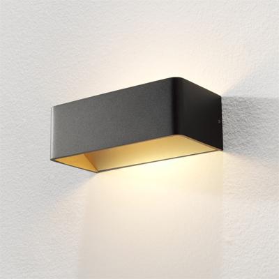 Artdelight Design wandlampMainz rechthoek zwart goud - WL MAINZ ZW-MG