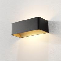 Artdelight Design wandlampMainz rechthoek zwart goud - WL MAINZ ZW-MG