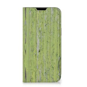 Apple iPhone 14 Plus Book Wallet Case Green Wood