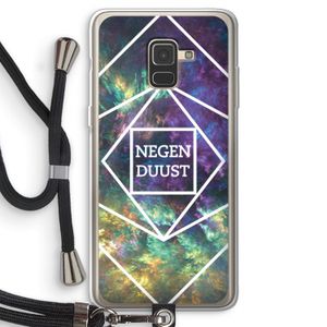 Negenduust ruimte: Samsung Galaxy A8 (2018) Transparant Hoesje met koord