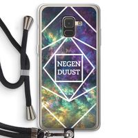 Negenduust ruimte: Samsung Galaxy A8 (2018) Transparant Hoesje met koord