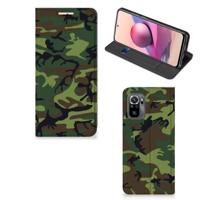 Xiaomi Redmi Note 10 4G | 10S | Poco M5s | Hoesje met Magneet | Army Dark