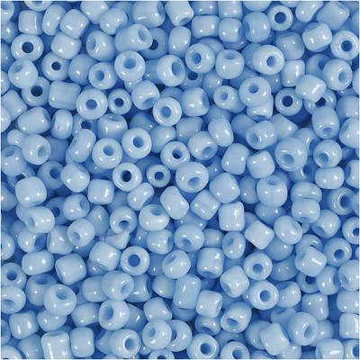 Creativ Company Rocailles, d 3 mm, afm 8/0, gatgrootte 0,6-1,0 mm, turquoise, 25 gr/ 1 doos