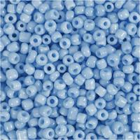 Creativ Company Rocailles, d 3 mm, afm 8/0, gatgrootte 0,6-1,0 mm, turquoise, 25 gr/ 1 doos