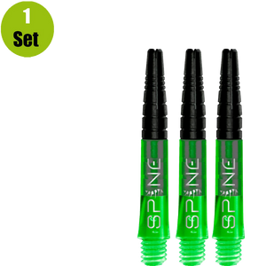 Bulls Spine Dartshafts - Groen - Short