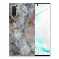 Samsung Galaxy Note 10 | TPU | Siliconen hoesje | Marmer Grijs