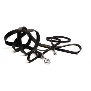 Beeztees 736316 1 m Zwart Leer Hond Standaard riem