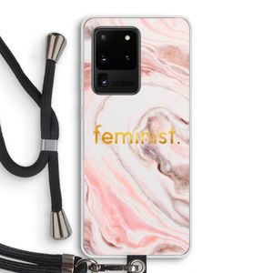 Feminist: Samsung Galaxy S20 Ultra Transparant Hoesje met koord