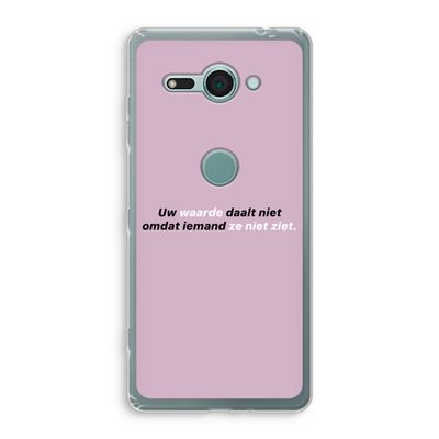 uw waarde daalt niet: Sony Xperia XZ2 Compact Transparant Hoesje