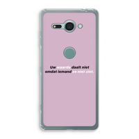 uw waarde daalt niet: Sony Xperia XZ2 Compact Transparant Hoesje