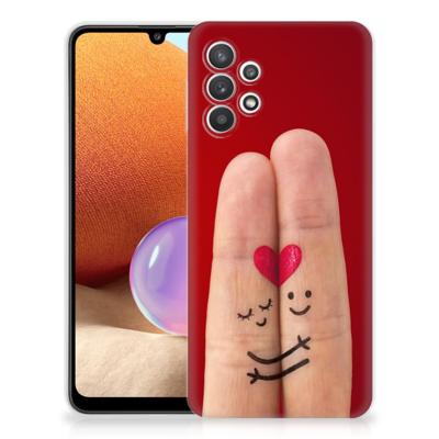 Samsung Galaxy A32 4G | A32 5G Enterprise Editie | Sillicone Back Cover | Liefde - Origineel Romantisch Cadeau