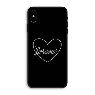 Forever heart black: iPhone XS Max Biologisch afbreekbaar hoesje