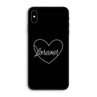 Forever heart black: iPhone XS Max Biologisch afbreekbaar hoesje