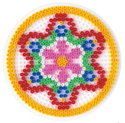 Hama strijkkralen grondplaat rond (221)