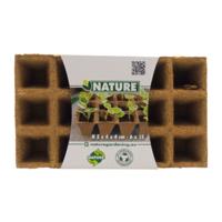 Biopottrays 4x4x5 cm 6x15stuks - Nature