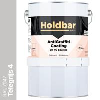 Holdbar Anti Graffiti Coating Telegrijs 4 (RAL 7047) 2,5 Kg
