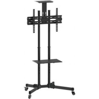 Equip 650603 70 Portable flat panel floor stand Zwart flat panel vloer standaard