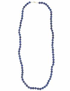 Lapis Lazuli Kralenketting 8mm 73cm met Slotje