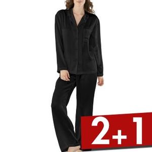 Damella Woven Silk Plain Pyjamas Set