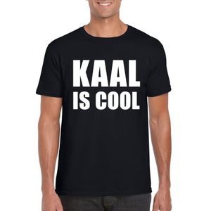 Zwart kaal is cool shirt voor heren