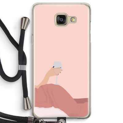 Wine: Samsung Galaxy A5 (2016) Transparant Hoesje met koord