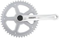 Amar crankstel crankset 4-edge 46t 1-speed 1/2x3/32 alu sil.