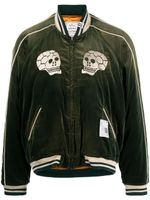 Maison MIHARA YASUHIRO veste bomber Souvenir en velours - Vert - thumbnail