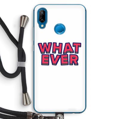 Whatever: Huawei P20 Lite Transparant Hoesje met koord