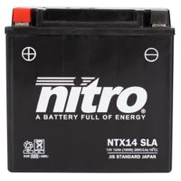 NITRO Gesloten batterij onderhoudsvrij, Batterijen voor motor & scooter, NTX14-SLA - thumbnail