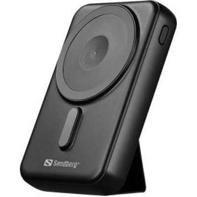 Sandberg Mag Wireless Powerbank 10000 10000 mAh Draadloos opladen Zwart