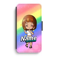 Chibi Maker vrouw: iPhone XR Flip Hoesje