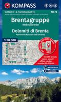 Wandelkaart 73 Brentagruppe - Dolomiti di Brenta | Kompass