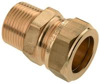 Bonfix knelkoppeling - Puntstuk - 1/2” x 15 mm - Messing - thumbnail