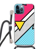 Pop Art #3: iPhone 12 Pro Max Transparant Hoesje met koord