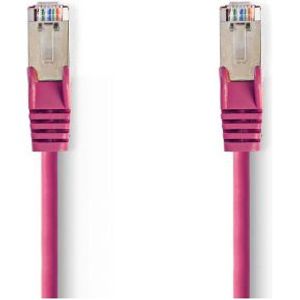 CAT5e SF/UTP-Netwerkkabel | RJ45 Male - RJ45 Male | 20 m | Roze