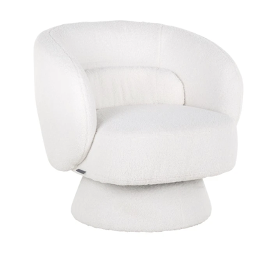 Lounge Stoel Senna White Furry
