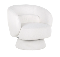 Lounge Stoel Senna White Furry