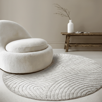 Vloerkleed Panglao Rond - Lichtgrijs Xcm - Polypropyleen - Dekbed-Discounter.nl Vloerkleed Panglao Rond - Lichtgrijs Xcm - Polypropyleen - Dekbed-Discounter.nl