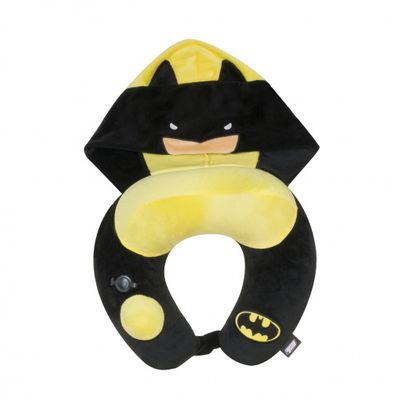 Ridaz opblaasbaar nekkussen met capuchon Batman 29 cm zwart/geel Ridaz opblaasbaar nekkussen met capuchon Batman 29 cm zwart/geel