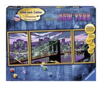 Ravensburger Schilderen op nummer Serie Tryptichon A Skyline van New York