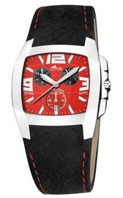 Horlogeband Lotus 15321-A Leder Zwart