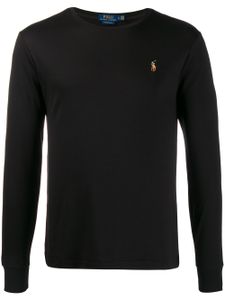 Polo Ralph Lauren t-shirt manches-longues à logo brodé - Noir