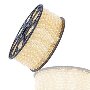 LED lichtslang warmwit 3000K 36 LED's 2.7W p/m 230V 50 meter 13mm inkortbaar 055-108 dimbaar