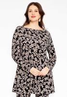 Yoek Tuniek flare boothals EMILY | Zwart | Maat 58/60