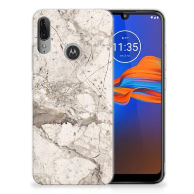 Motorola Moto E6 Plus | TPU | Siliconen hoesje | Marmer Beige