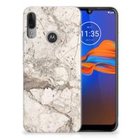 Motorola Moto E6 Plus | TPU | Siliconen hoesje | Marmer Beige